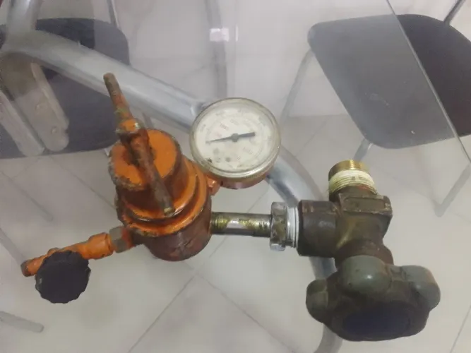 Valvula registro e manometro