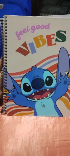 Caderno Stitch grande 80 folhas