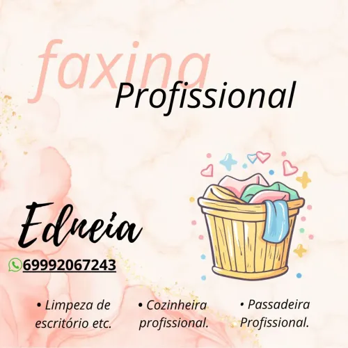 Faxina profissional!