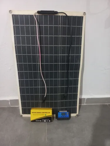 Placa Solar 80W + carregador de bateria 