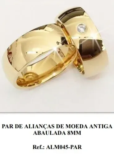 Alianças de Moeda Antiga - Entrega em Toda Grande Vitória
