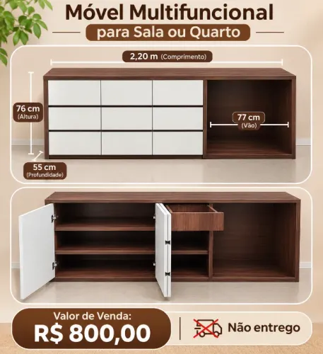 VENDO MÓVEL MULTIFUNCIONAL - R$ 800,00