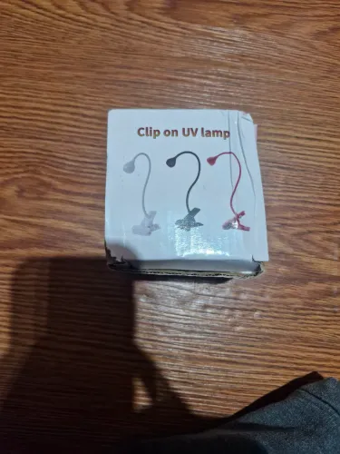 mini cabine / lâmpada LED UV com clipe para mesa