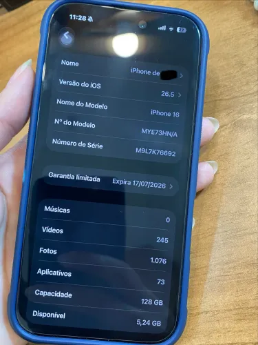 iPhone 16 impecável