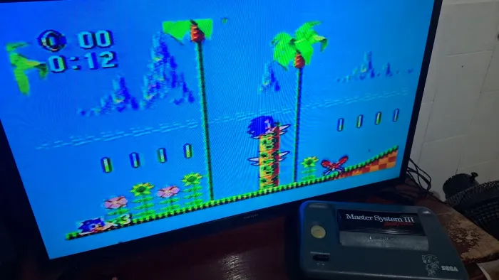 Master System 3 Compact Com Sonic na memoria