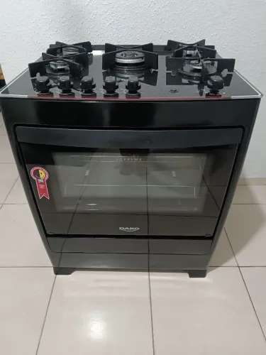 Fogão Dako 5 bocas manual mesa de vidro muito bem conservado!