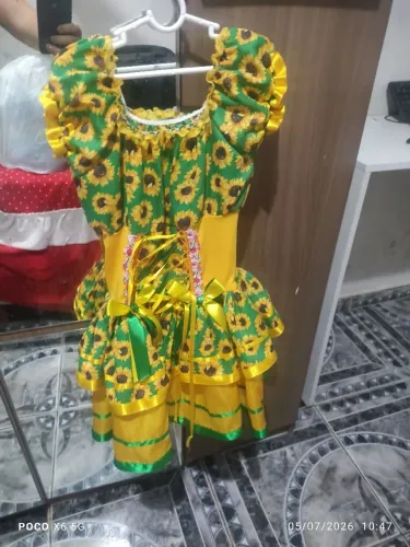 Vestido infantil festa julina