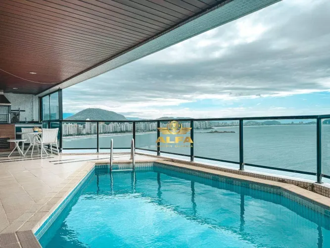 Apartamento de altíssimo padrão frente mar com 4 suítes e piscina privativa nas Astúrias  