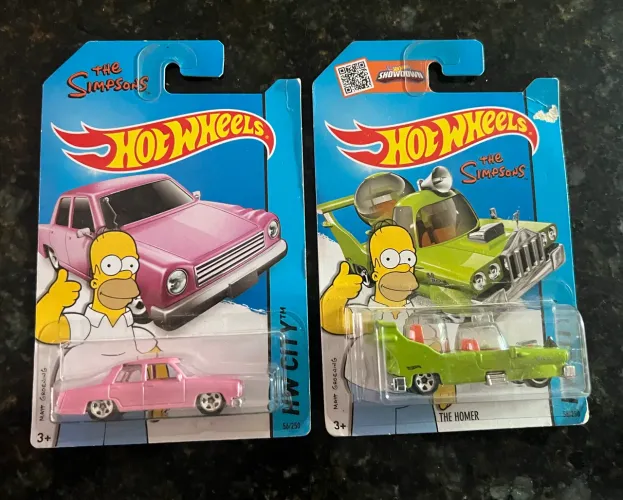 Hot Wheels Os Simpsons - Coleção (Lote com 2 unidades) Blister Lacrado