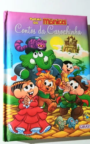 Livro de historinhas da Turma da Mônica capa almofadada edição especial