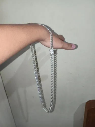 Cordão de prata 70cm, 7mm