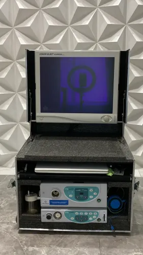 Case protetora móvel + Processadora Fujinon 4400 + Monitor cirúrgico + laptop + Zscan