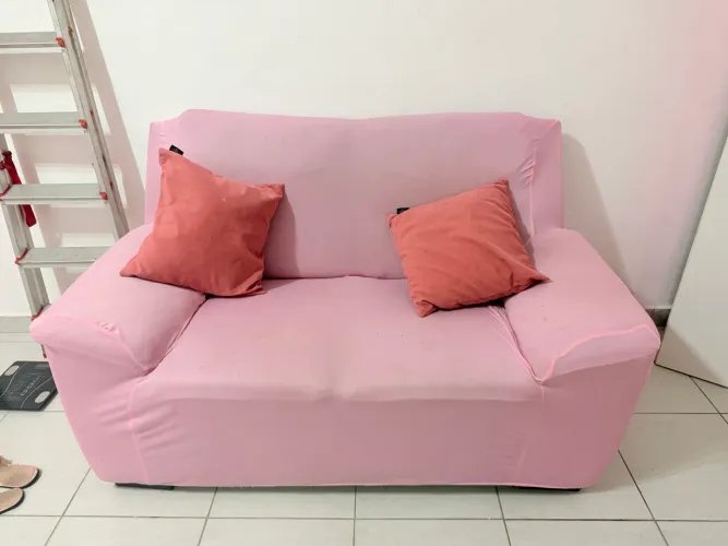 Sofá 2 lugares marrom