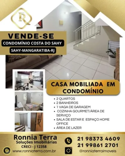 Casa em Condominio 2 quartos-Sahy-Mangaratiba-RJ