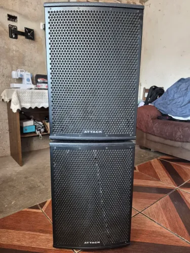 PAR DEPAR CAIXA ATTACK ATIVA/PASSIVA 12"" 300RMS