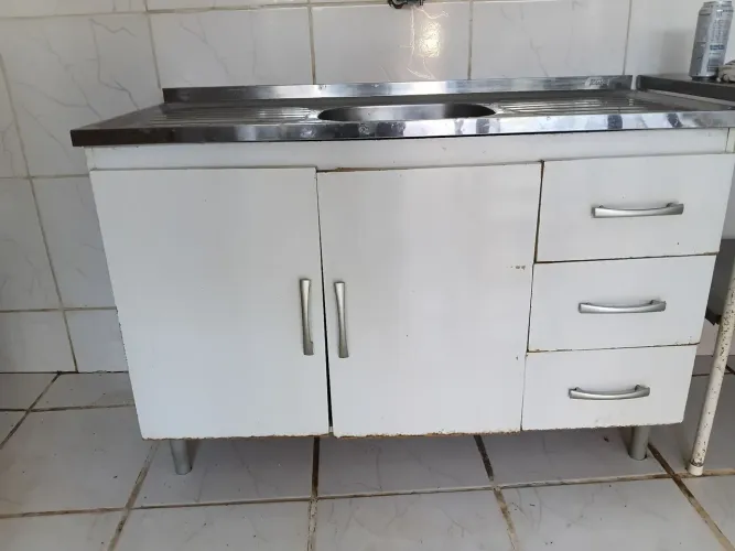 Balcão Pia inox mdf