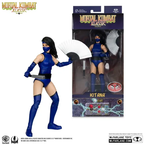 Kitana Mortal Kombat Klassics Red Platinum McFarlane Toys MK Lacrado