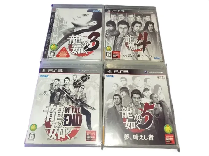 Coleção Ryuu ga Gotoku / YAKUZA 3 + 4 + 5 + OF THE END - PlayStation 3 / PS3