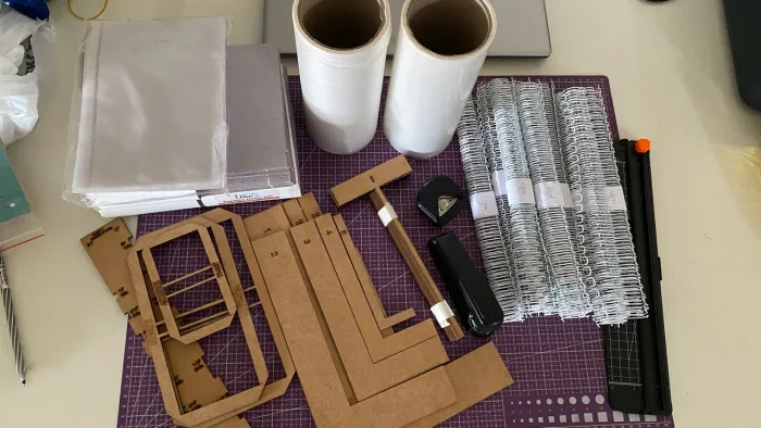 Itens de papelaria 