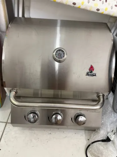 Churrasqueira a Gás de Embutir Chaleur Brasil 3 Queimadores