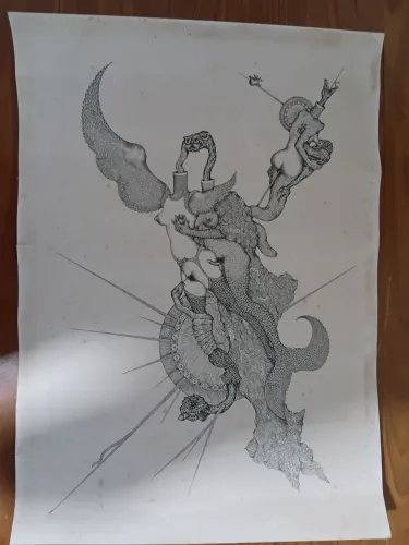 OBRA DE ARTE ORIGINAL DARCILIO LIMA -SURREAL