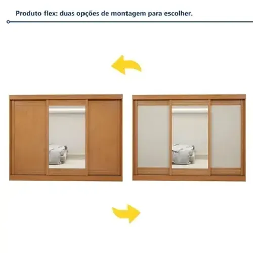 Guarda Roupa Grande 2,30m Com 2 Portas