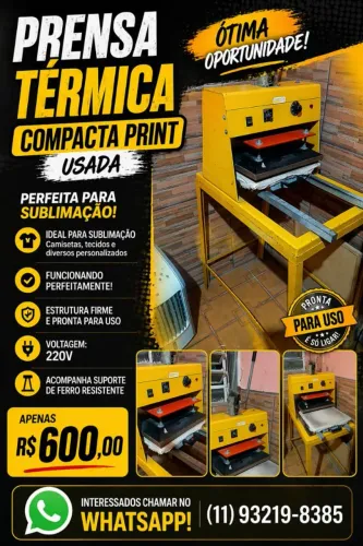 ? PRENSA TÉRMICA COMPACTA PRINT - SEMINOVA ?