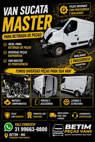 SUCATA RENAULT MASTER 2014 2.3 DIESEL PARA RETIRADA DE PEÇAS