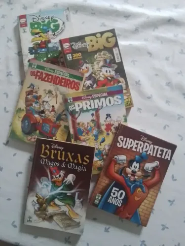 HQs Disney: Big;Especial Fazendeiros, primos; Bruxas Magos e Magia, Super Pateta 50 anos.