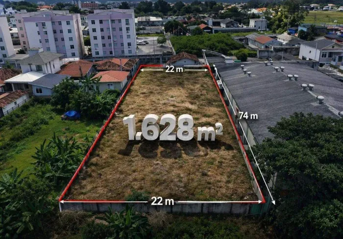 Terreno Estratégico no Aririú com 1.628 m² ao Lado do Open Park e Acesso ao Contorno Viári