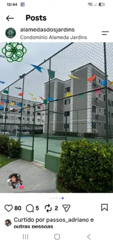 Alameda jardins 2/4 condomínio clube.