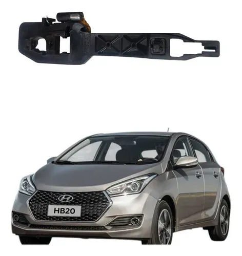 Suporte Maçaneta Traseira Direita Hyundai Hb20 2012 A 2019 Traseira
