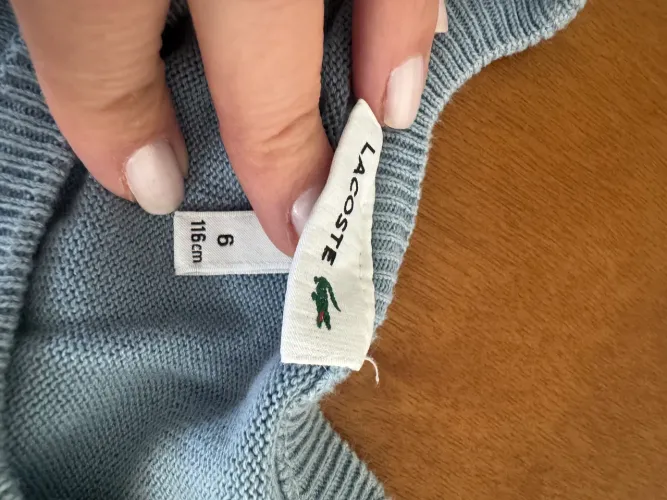 Blusa Malha Infantil Lacoste Original