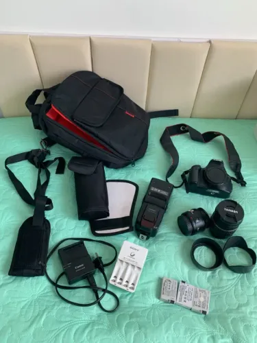  KIT COMPLETO CANON T3i + 2 LENTES + FLASH ? R$ 4.200