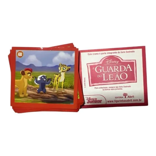 50 figurinhas do rei leão do album a guarda do leão disney