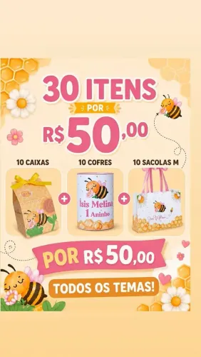 Kit 30 Mimos Personalizados