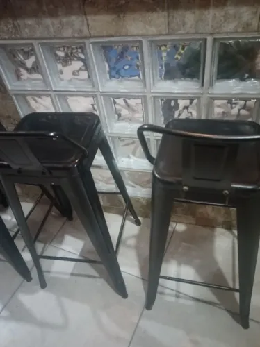 Banqueta bistrô de ferro