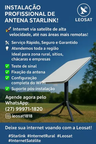 Instalação de internet e antena de TV 