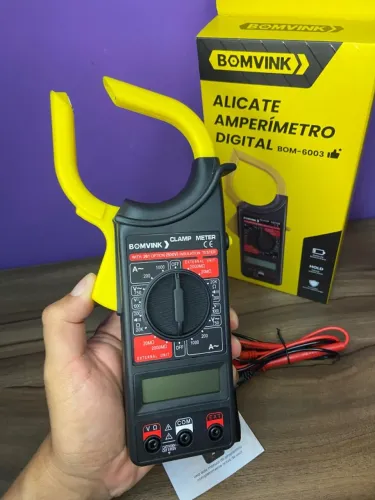 Alicate Amperímetro Digital BOM-6003 BomVink an3