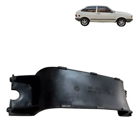 Puxador Porta Volkswagen Gol G1 Quadrado 1985 1986 1987 1990 Cinza