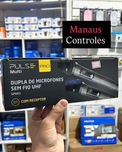 Microfone Duplo Sem Fio