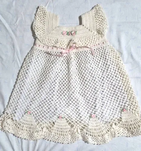 Vestido de crochê