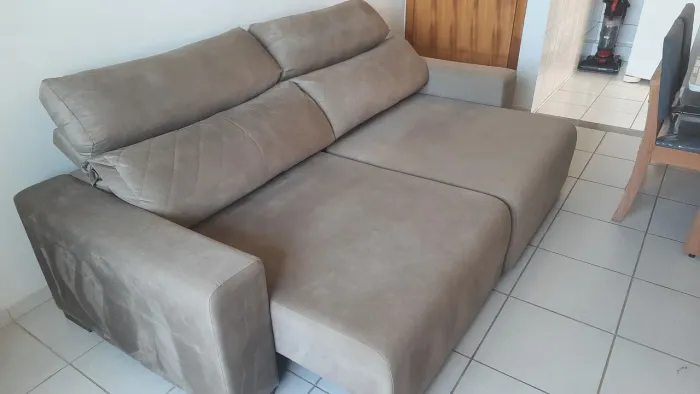 Sofá retrátil reclinável 4 lugares