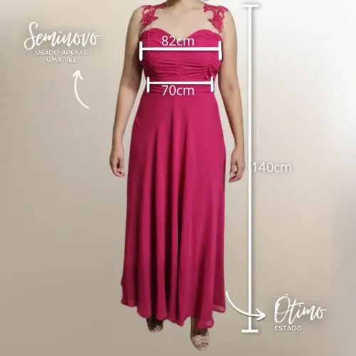 Vestido Longo Pink