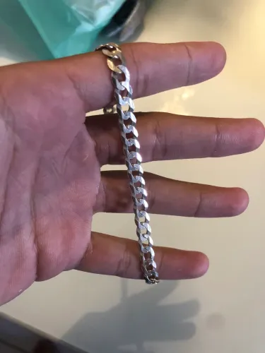 Pulseira de prata 7 mm