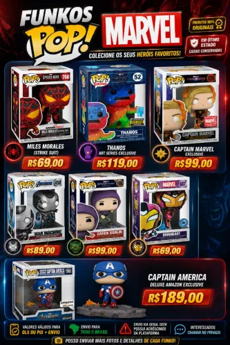 *LEIA A DESCRIÇÃO* Funkos Marvel Variados