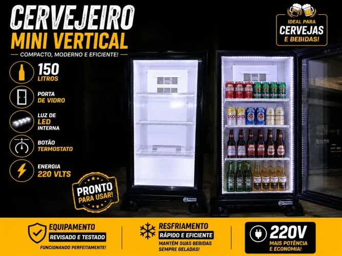 Cerveja mini vertical