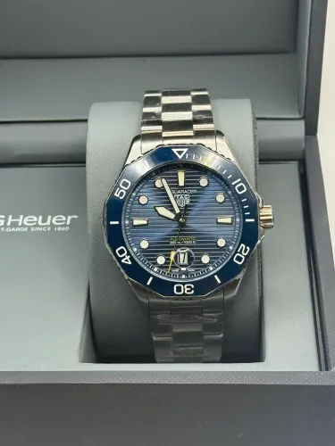 Relogio Tag Heuer Aquaracer Azul - Automático- 43mm - Vidro Safira 