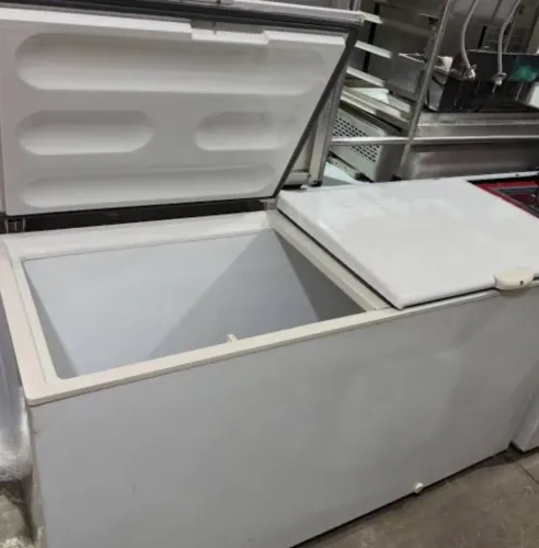 2 freezer horizontal metal frio um 546l e outro de 295l