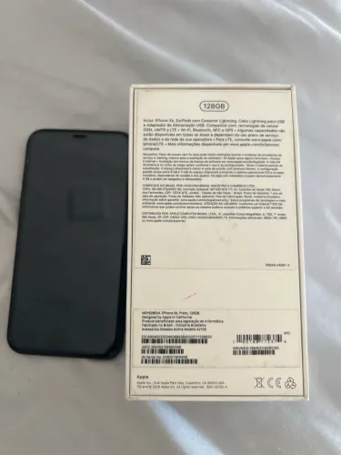 iPhone XR 128 GB Preto - Caixa Original
